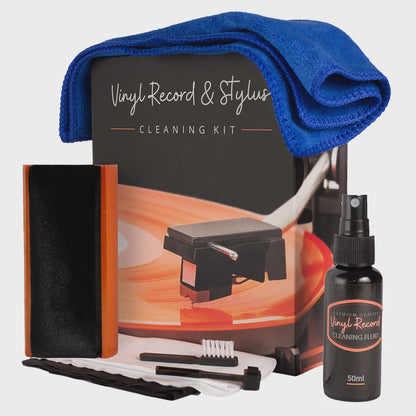 Vinyl Record Cleaning Kit (7-Piece Kit)